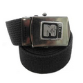 Webbed Belt with Military Buckle